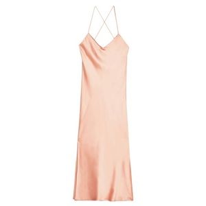 TopShop Cowel Back Satin Slipdress